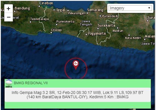 Bantul Dan Gunungkidul Tiga Kali Digetarkan Gempa Hari Ini Yogya Gudegnet