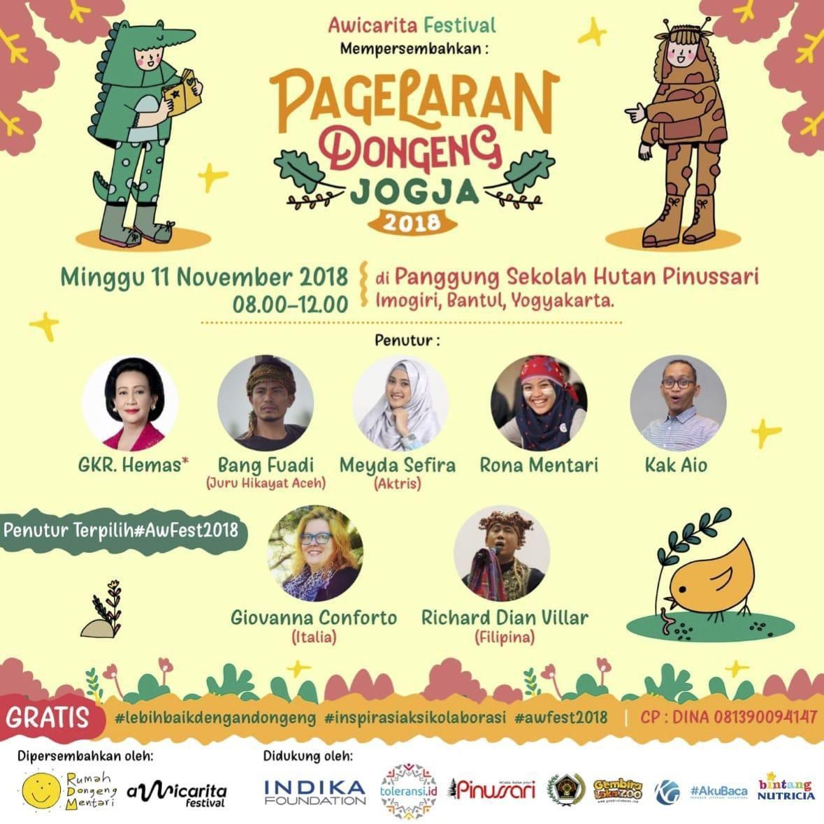 Pagelaran dongeng jogja 2018 yogya gudegnet