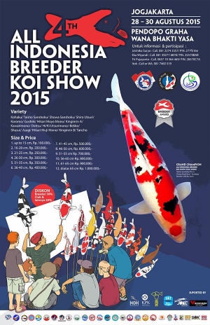 4th All Indonesia Breeder Koi Show di Yogyakarta