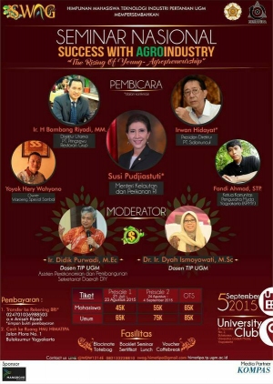 Seminar Nasional: Success With Agroindustry