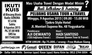 Talkshow & Training "Bongkar Rahasia Sukses Bisnis Tour & Travel"