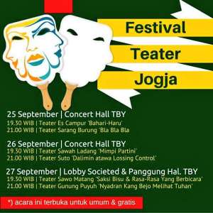 Festival Teater Jogja 2015 di Taman Budaya Yogyakarta