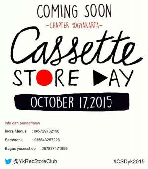 Rayakan Cassette Store Day, Jogja Records Store Club Rilis Kompilasi 10 Band Potensial Jogja