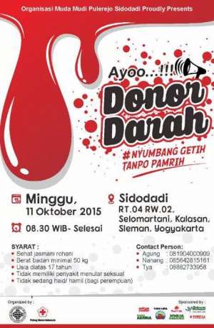 Donor Darah di Sidodadi