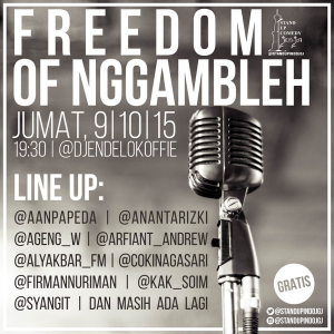 Stand Up Comedy Jogja: Freedom of Nggambleh