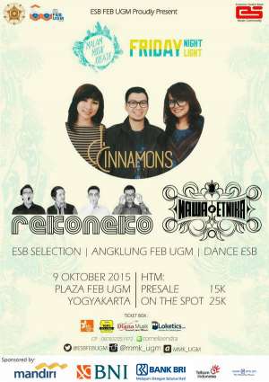 Malam Musik Kreatif with D'Cinnamons di Plaza FEB UGM