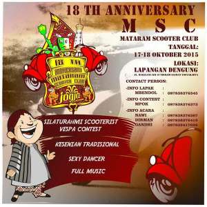 Mataram Scooter Club (MSC) 18th Anniversary