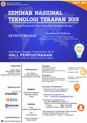 Seminar Nasional Teknologi Terapan 2015