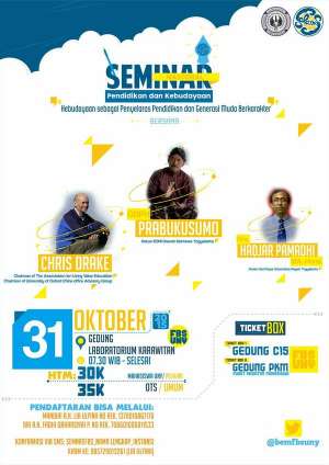 Seminar Nasional Pendidikan dan Kebudayaan Bersama Chris Drake