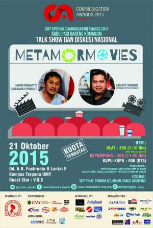 Talkshow & Diskusi METAMORMOVIES Bersama Hanung Bramantyo & Aryanto Yuniawan