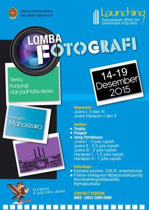Lomba Fotografi untuk Mahasiswa