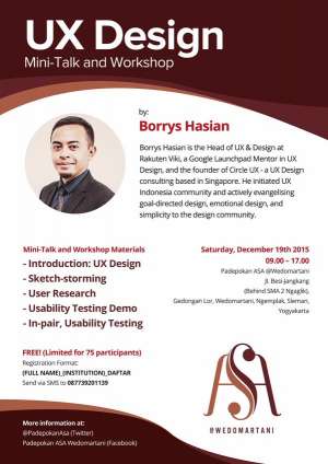 UX Design Mini-Talk & Workshop