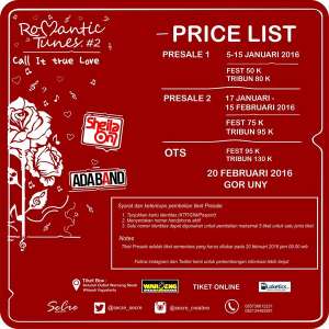 Romantic Tunes with Sheila on 7 & Ada Band
