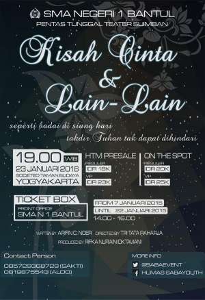 Pentas Teater Kisah Cinta dan Lain-Lain