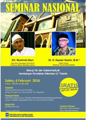 Semnas Sinergi NU-Muhammadiyah