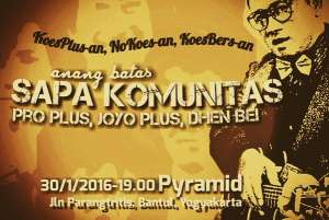 Anang Batas Sapa Komunitas di Pyramid Cafe