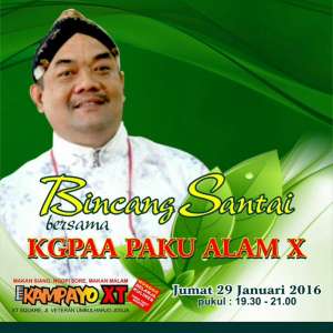 Bincang Santai Bersama KGPAA Paku Alam X