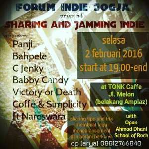 Forum Indie Jogja Present Sharing and Jamming Indie