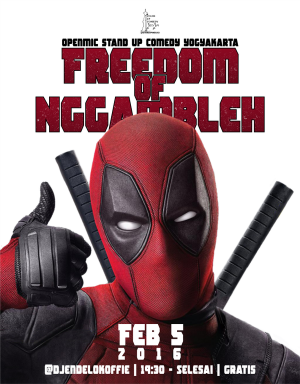 Freedom of Nggambleh di Djendelo Koffie