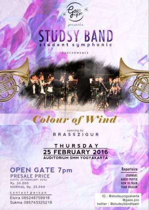 Konser musik orkestra Colour of Wind