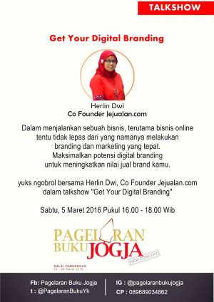 Talkshow “Get Your Digital Branding” with Co Founder Jejualan