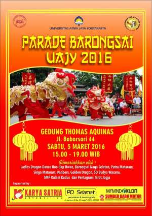 Parade Barongsai UAJY 2016