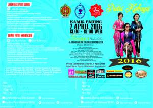 Lomba Putri Kebaya 2016 