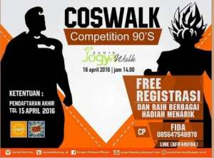 coswalk competition tema 90-an di SahidJwalk mall 