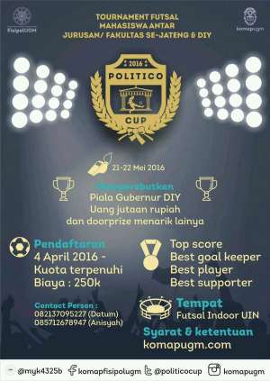  Futsal antar fakultasse DIY Jateng di gor UIN