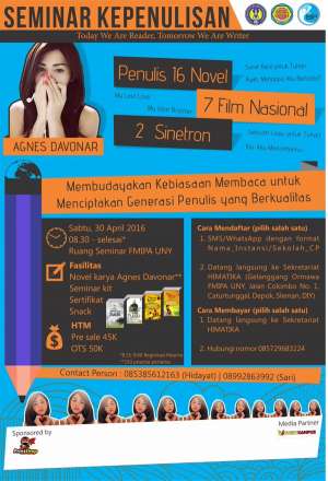 Seminar Kepenulisan bersama Agnes Davona