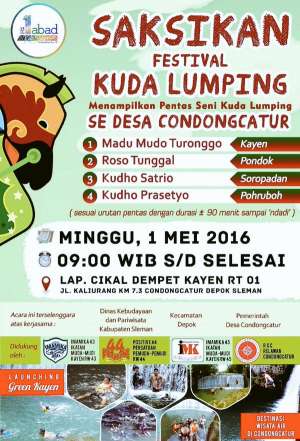 Minggu, 1 Mei 2016 pkl 09.00 Festival Jatilan di Kayen ~ @densimbun