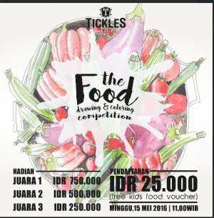 Tickles Food Drawing & Coloring Competition di Tickles Cafe 