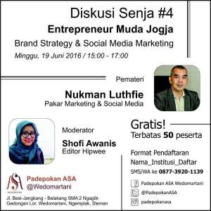 Diskusi Senja #4 Entrepreneur Muda Jogja 