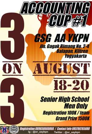 Basket 3ON3 Accounting Cup Tkt SMA di GSG AAYKPN | 100k