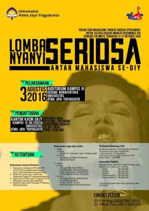 Lomba Nyanyi Seriosa antar Mahasiswa se-DIY
