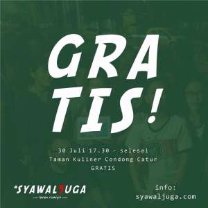syawal juga di Taman Kuliner Condong Catur | mulai dari jam 17.30 sampe selesai