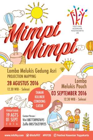 Lomba Melukis Gedung Asri & Lomba Melukis Pouch |Pendaftaran 19 Agustus - 01 September 2016