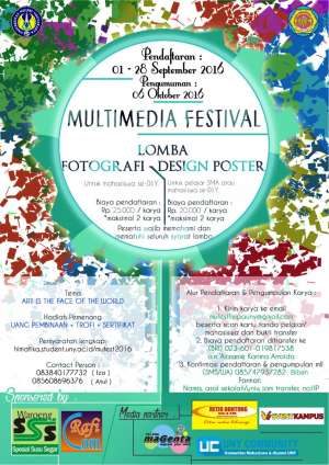 Lomba Fotografi Design Poster | 01 - 28 September 2016 | UNY | Untuk Pelajar & Mahasiswa
