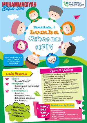 Lomba Mewarnai Bagi Murid  TK se-DIY