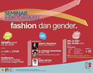 Seminar Kebudayaan Fashion dan Gender 