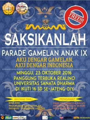 Parade Gamelan Anak 2016 