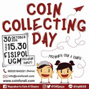 Coin Collecting Day | 30 Oktober 2016 | 15.30 WIB | Fisipol UGM