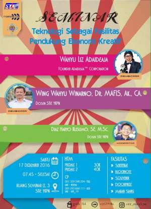 Seminar 'Teknologi Sebagai Fasilitas Pendukung Ekonomi Kreatif'