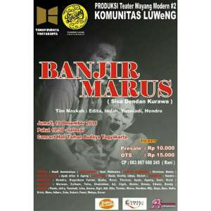 Produksi Teater Wayang Modern #2 Komunitas Luweng "Banjir Marus"