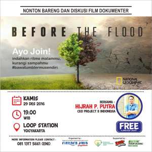 Nonton Bareng dan Diskusi Film Dokumenter "Before The Flood"