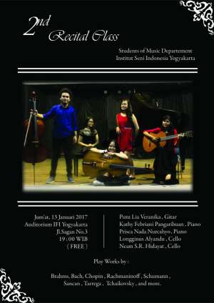 2nd Recital Class Student of Music Department ISI Yogyakarta