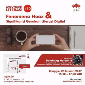 Jagongan Literasi #10 "Fenomena Hoax & Signifikansi Gerakan Literasi Digital"