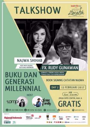 Talkshow "Buku dan Generasi Millennial" with Najwa Shihab & FX Rudy Gunawan