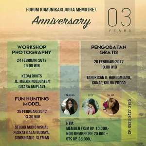 Anniversary 3 tahun Forum Komunikasi Jogja Memotret