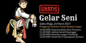 Gelar Seni 25 Maret 2017 Di TBY
